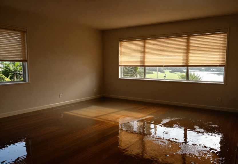 Moisture damage in a Carramar ceiling space before treatment